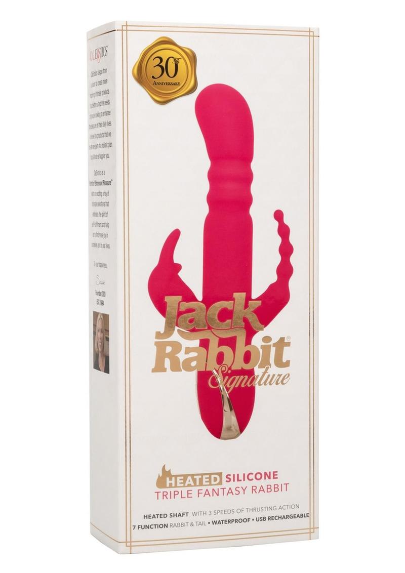 Jack Rabbit Signature Heated Silicone Triple Fantasy