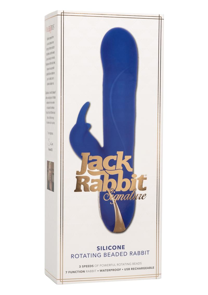 Jack Rabbit Signature Rotating Beaded Rabbit Silicone Vibrator
