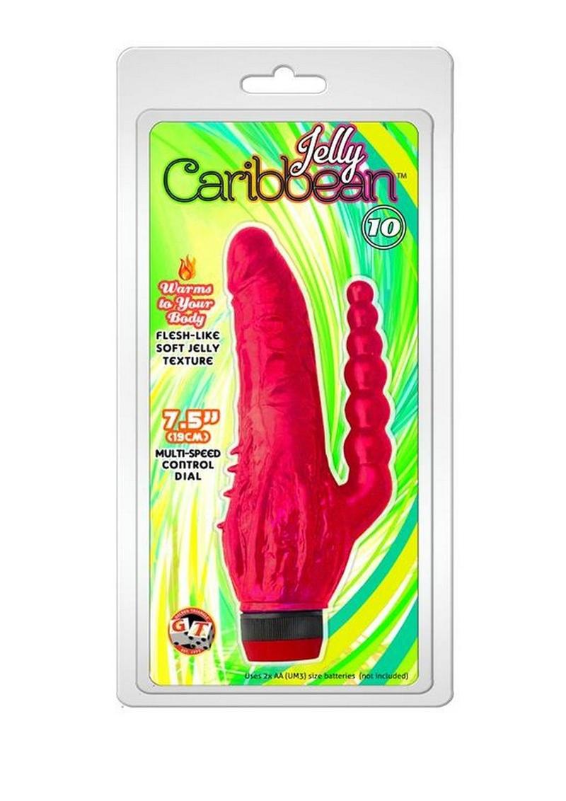 Jelly Caribbean Vibrator With Flesh Like Soft Jelly Texture