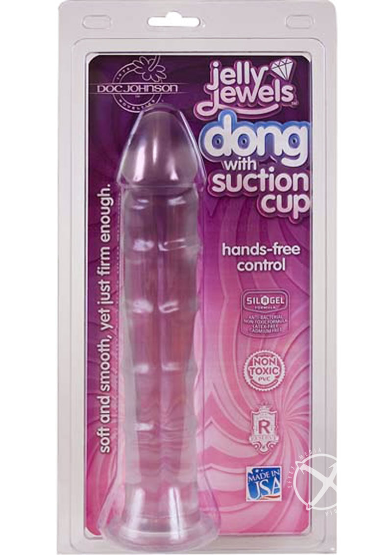 Jelly Jewels Dong with Suction Cup Realistic Dildo by Doc Johnson