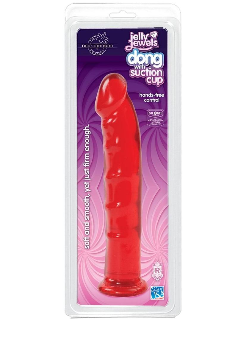 Jelly Jewels Dong with Suction Cup Realistic Dildo by Doc Johnson