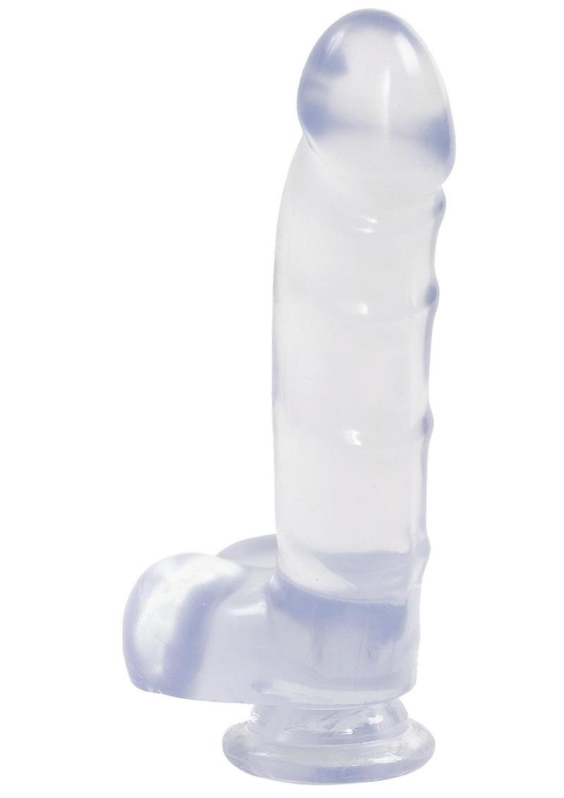 Jelly Jewels Cock and Balls Realistic Dildo by Doc Johnson