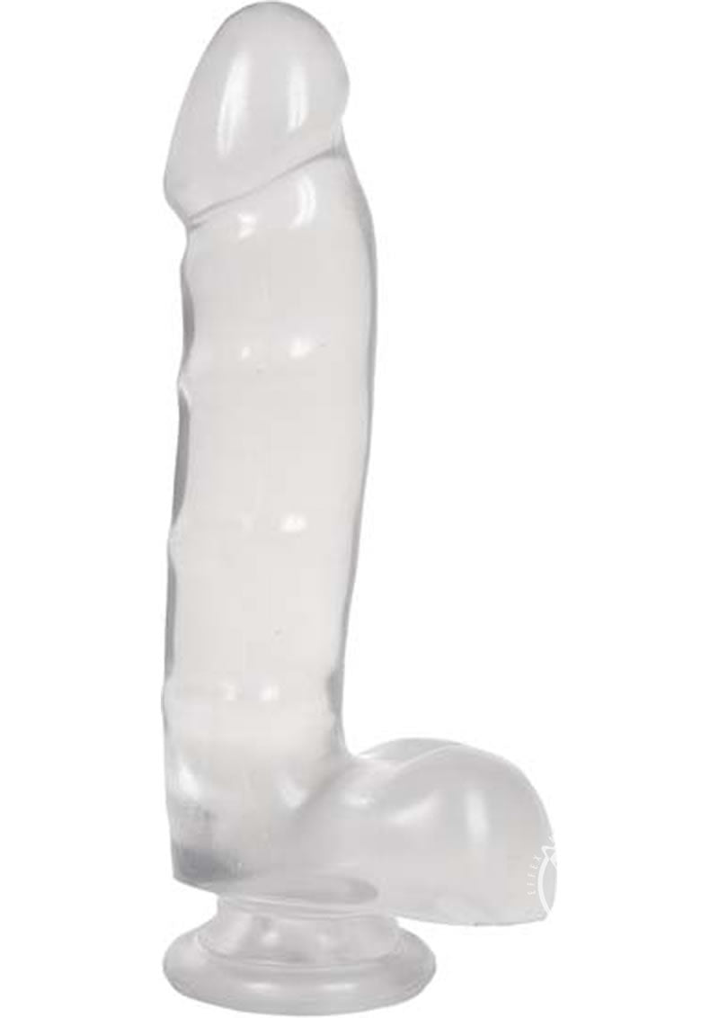 Jelly Jewels Cock and Balls Realistic Dildo by Doc Johnson