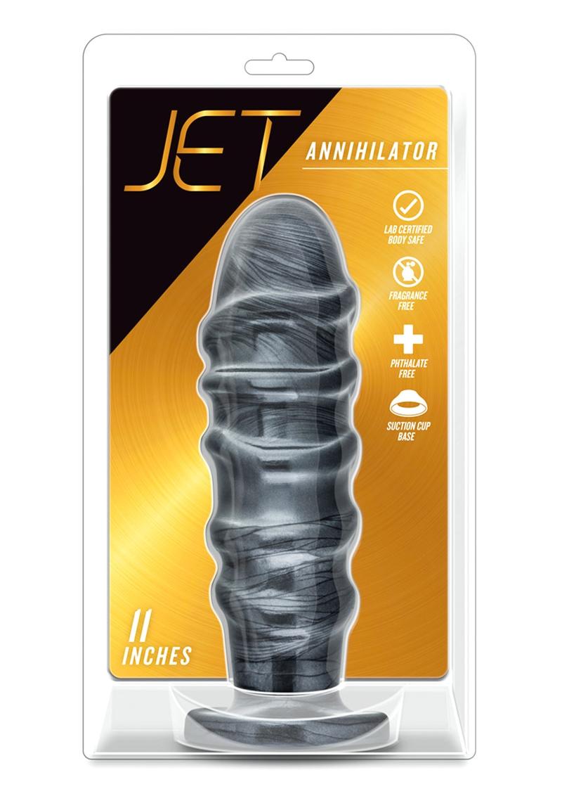 Jet Annihilator Butt Plug 11 Inch Carbon Metallic