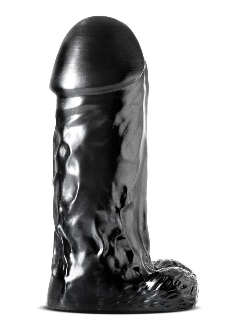 JET Destroyer Dildo with Balls With Carbon Metallic