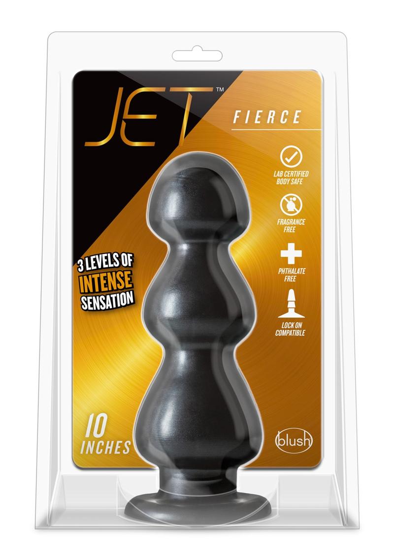 Jet Fierce 10 Inch Butt Plug Carbon Metallic
