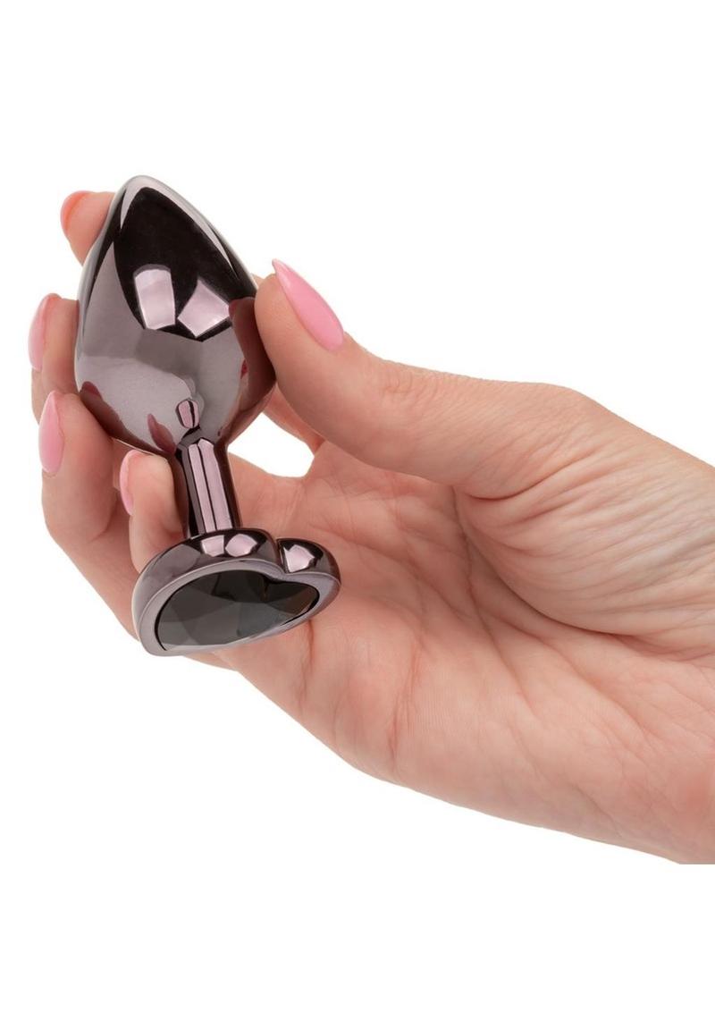 Calexotics Jewel Black Diamond Heart Plug