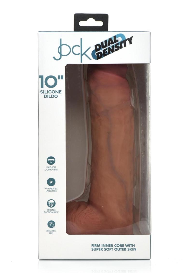 Jock Dual Density Silicone Dildo With Balls