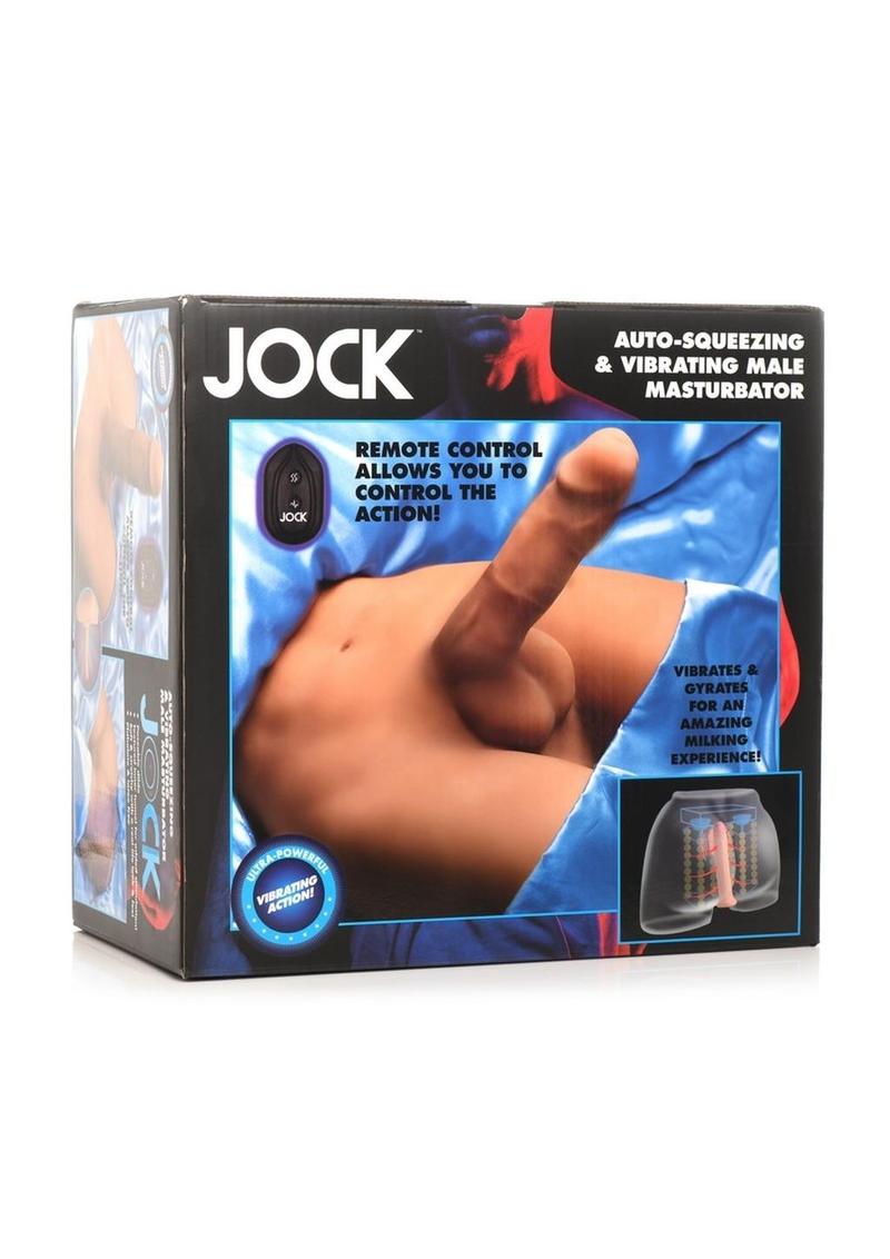 Jock Auto Squeezing And Vibrating Male Masturbator with Remote Control