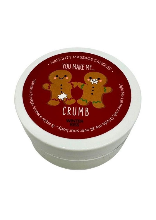 You Make Me Crumb Winter Kiss Naughty Massage Candle