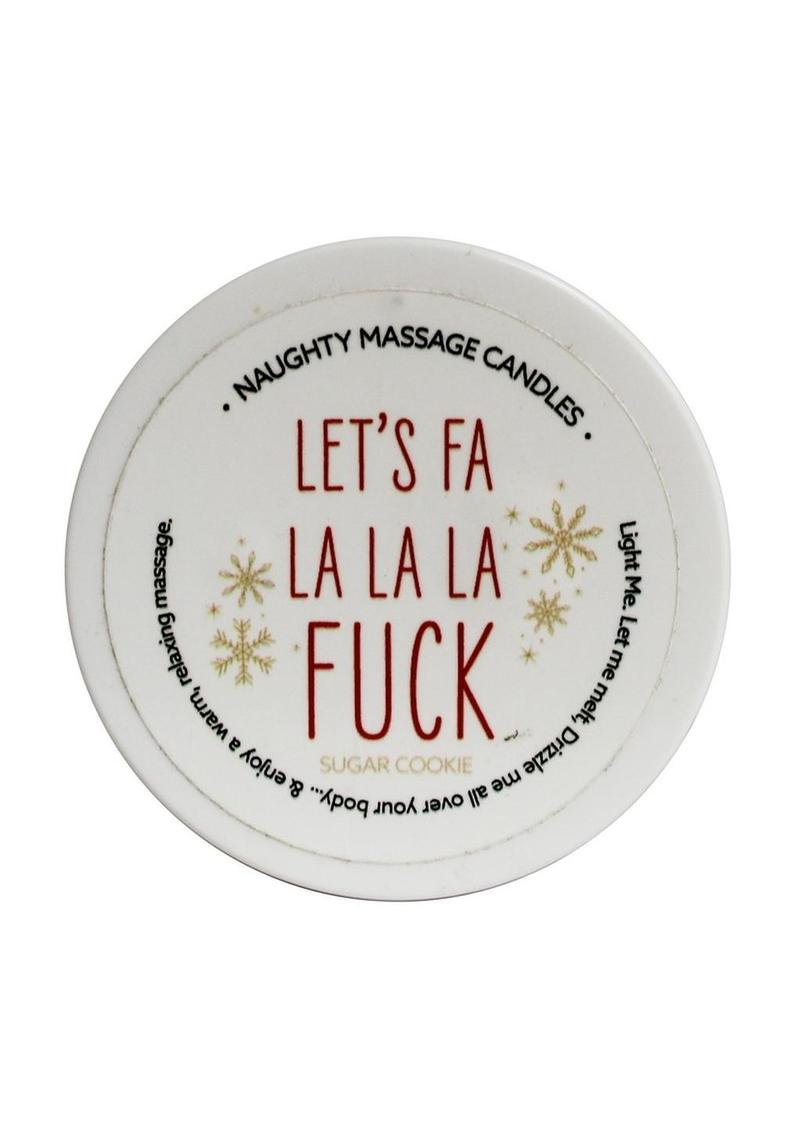 Naughty Massage Oil Candle - Sugar Cookie Scent