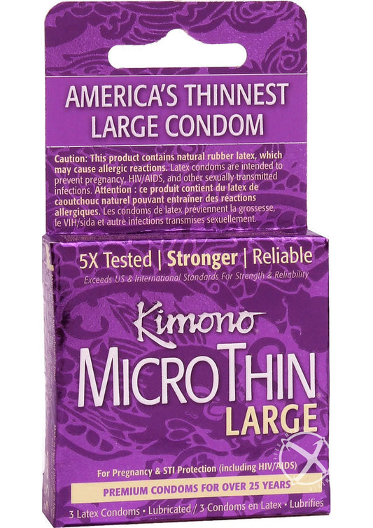 Kimono Micro Thin Large Condoms Pack