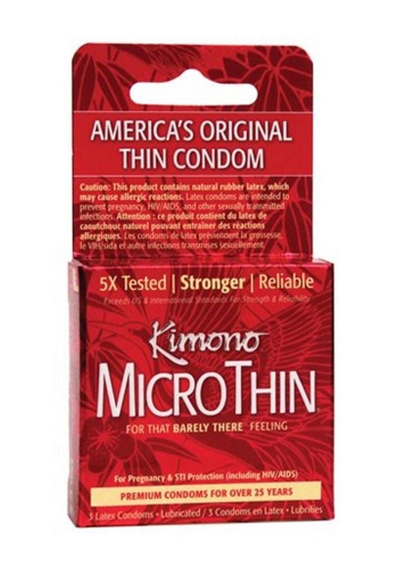 Kimono MicroThin Ultra Thin Premium Latex Condoms