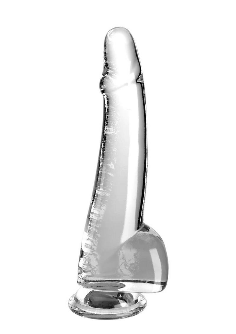 King Cock Clear Dildo with Balls