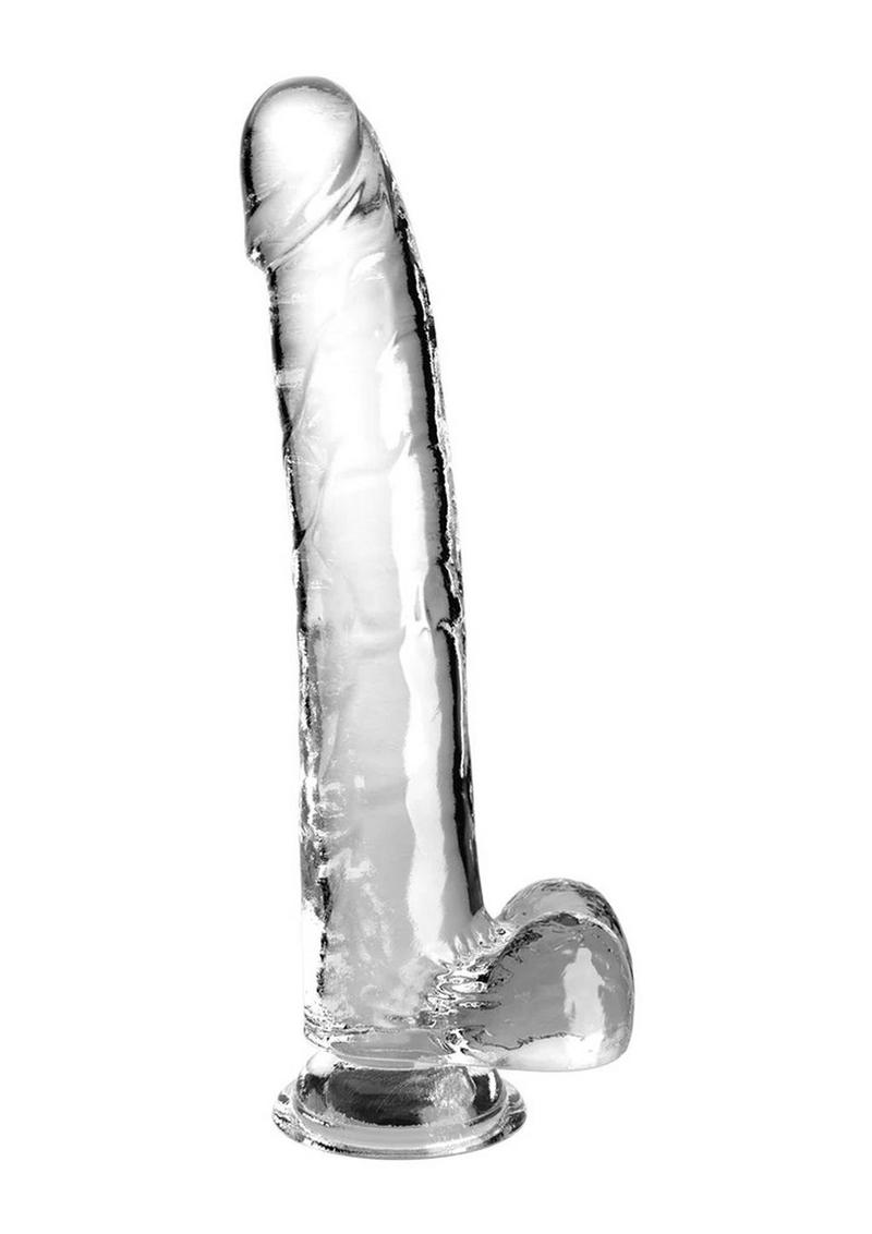 King Cock Clear Dildo with Balls