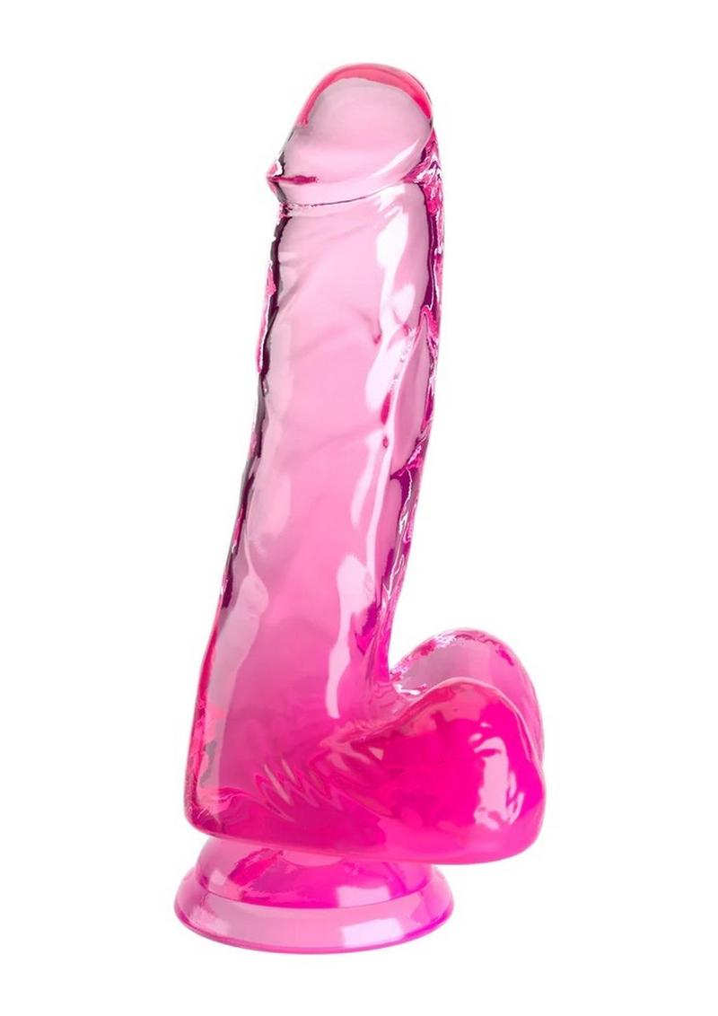 King Cock Clear Dildo with Balls