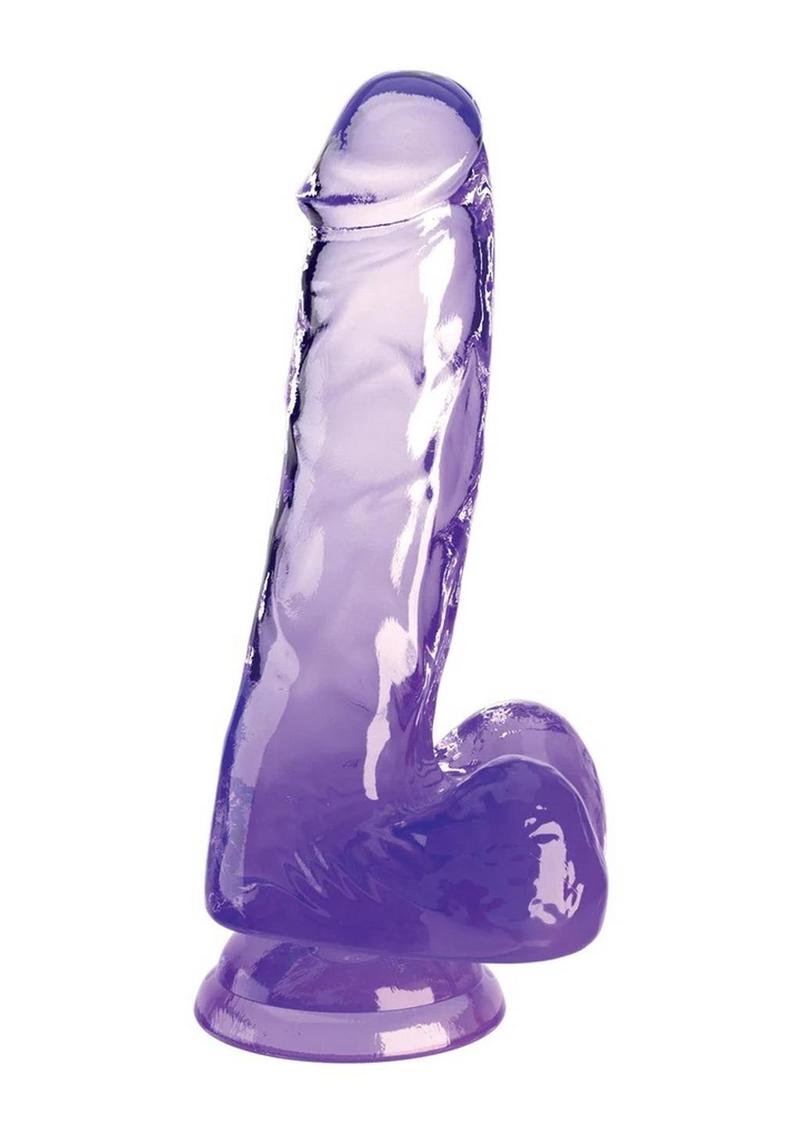 King Cock Clear Dildo with Balls