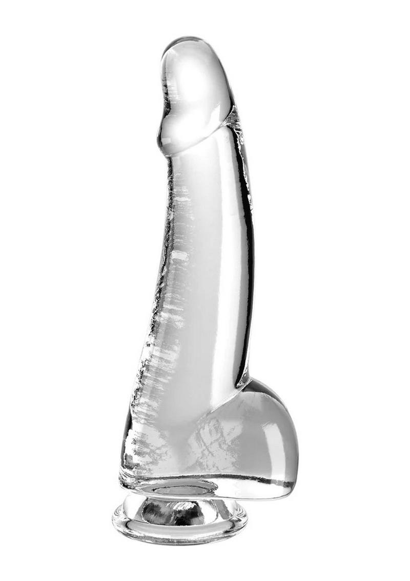 King Cock Clear Dildo with Balls
