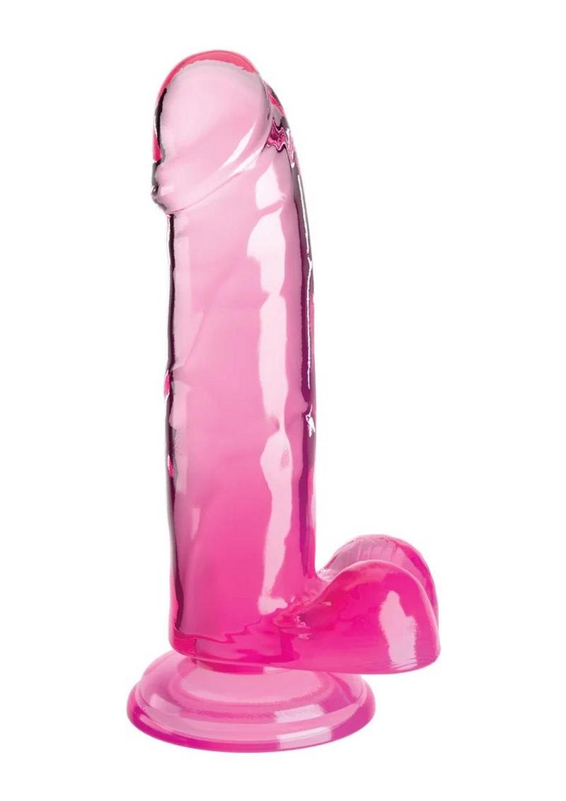 King Cock Clear Dildo with Balls