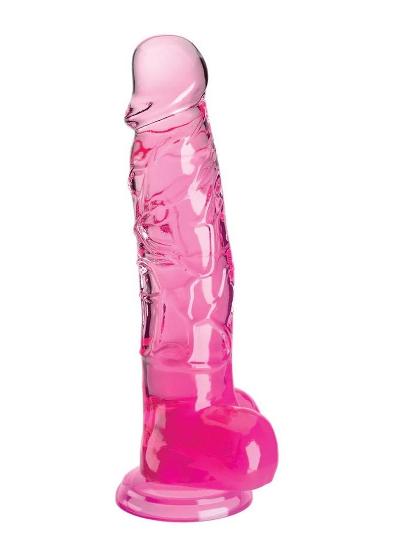 King Cock Clear Dildo with Balls