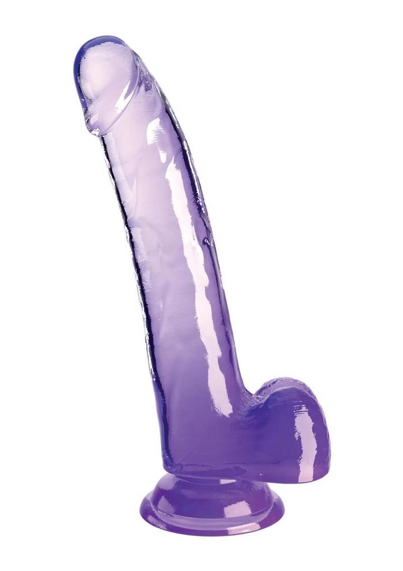 King Cock Clear Dildo with Balls