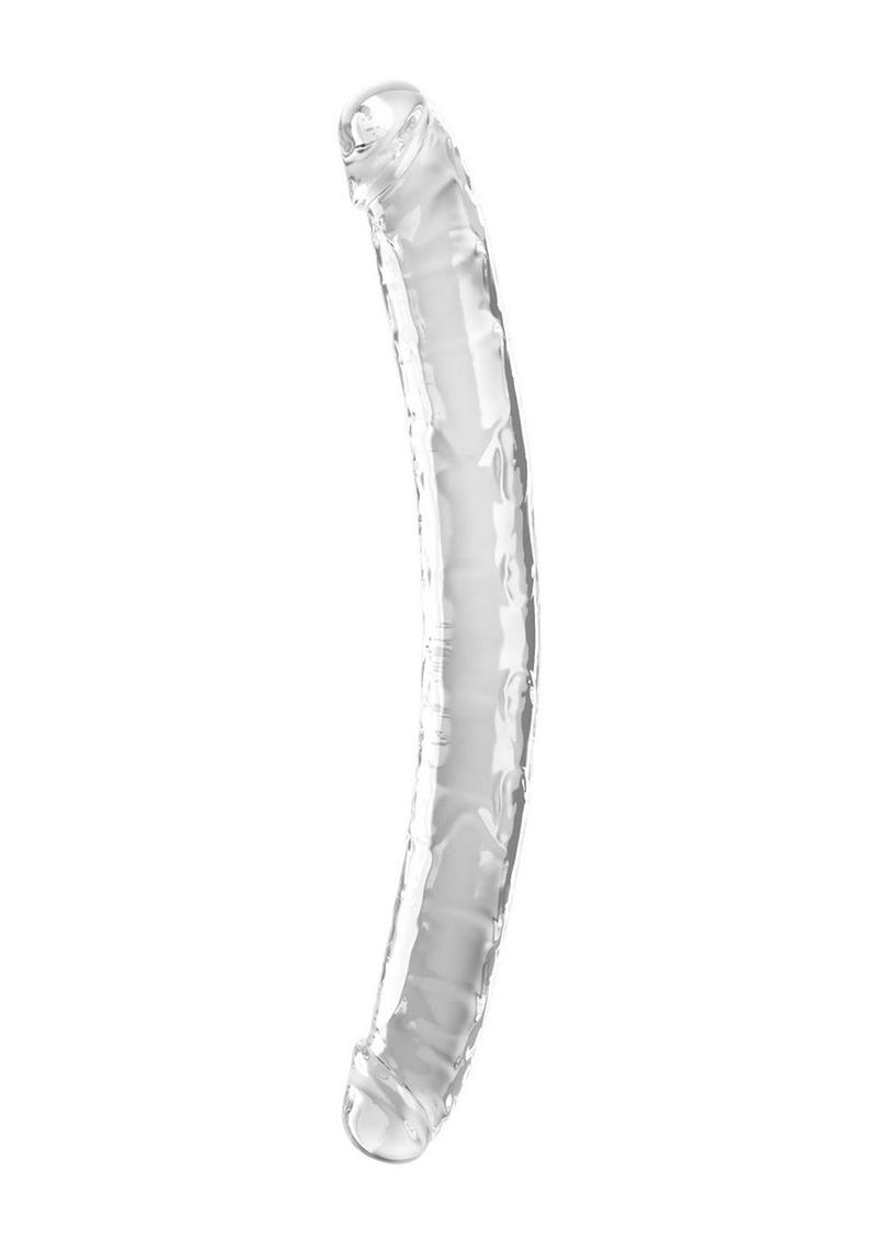 King Cock Clear Double Dildo 18 Inch Flexible Transparent Design