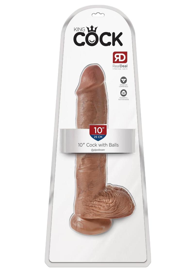 King Cock Realistic Dildo With Balls