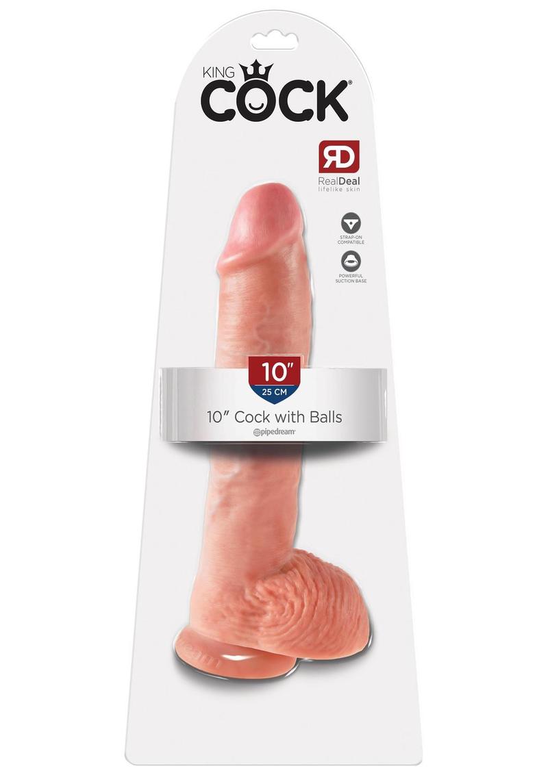 King Cock Realistic Dildo With Balls
