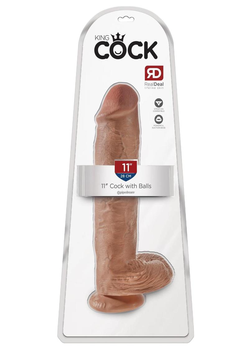 King Cock Realistic Dildo With Balls