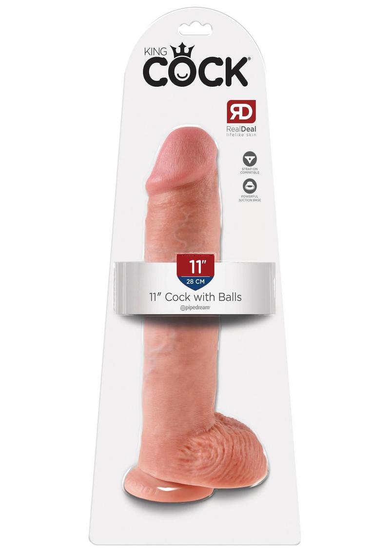 King Cock Realistic Dildo With Balls