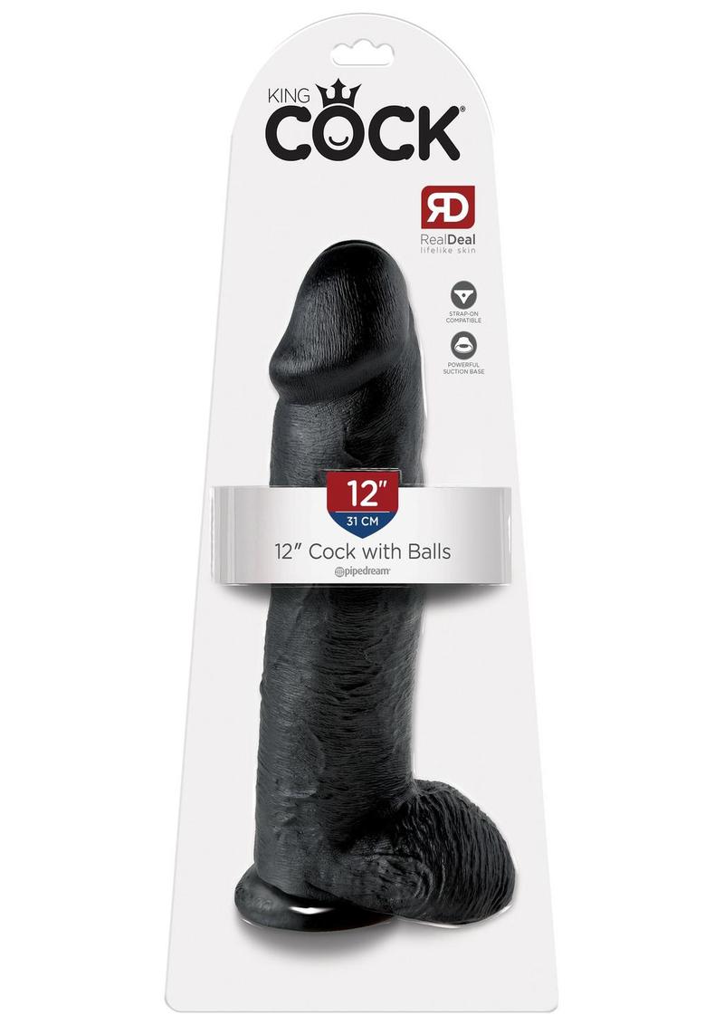 King Cock Realistic Dildo With Balls