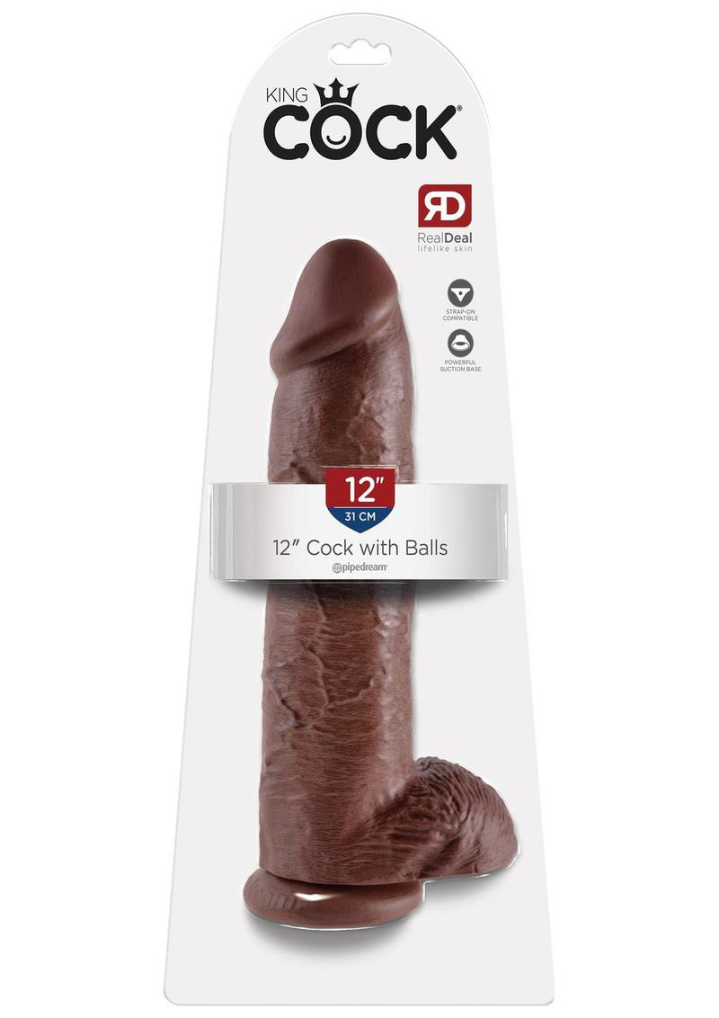 King Cock Realistic Dildo With Balls