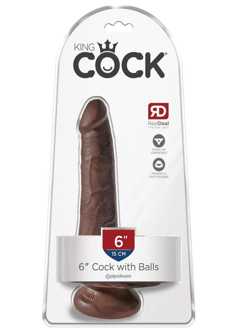 King Cock Realistic Dildo With Balls