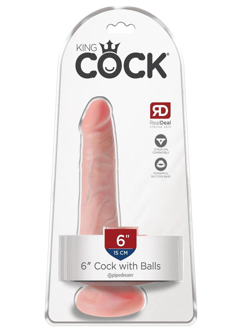 King Cock Realistic Dildo With Balls