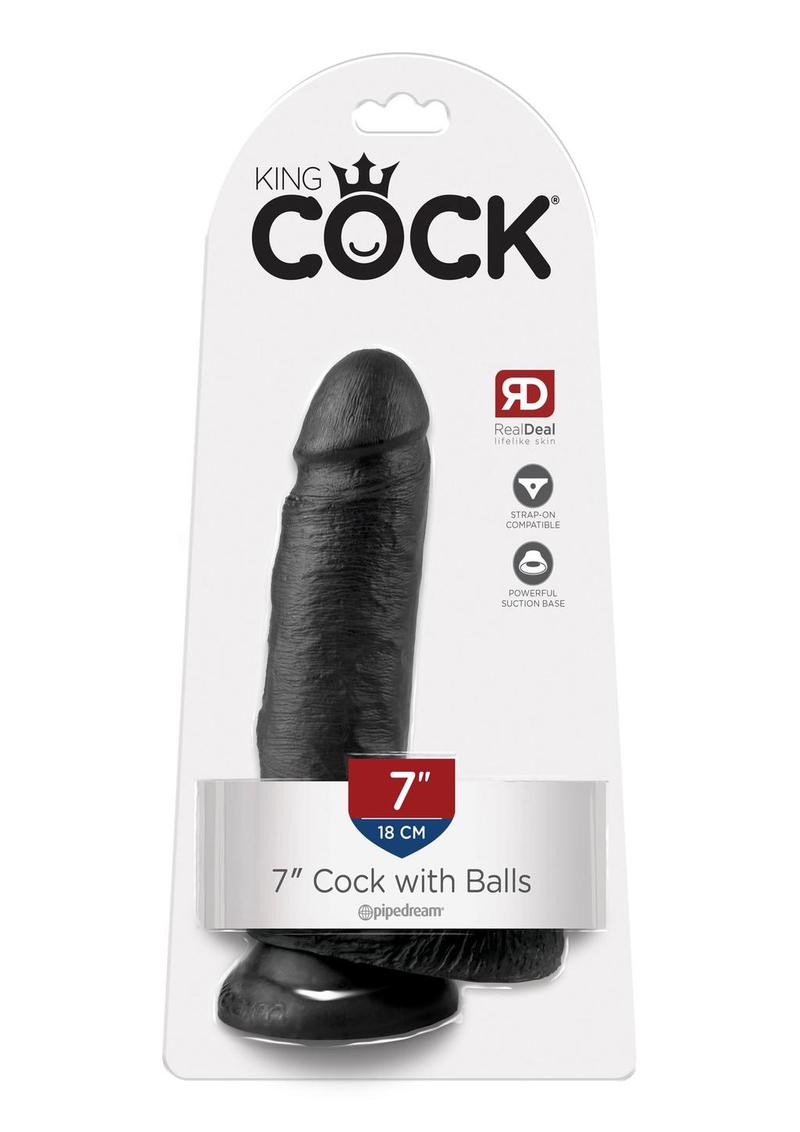 King Cock Realistic Dildo With Balls