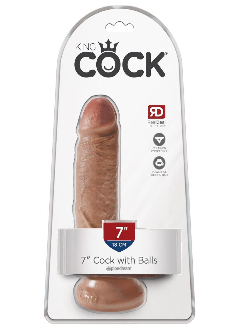 King Cock Realistic Dildo With Balls