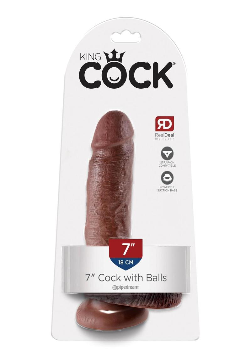 King Cock Realistic Dildo With Balls