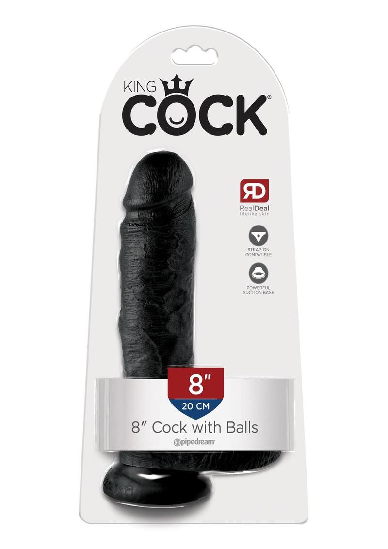 King Cock Realistic Dildo With Balls