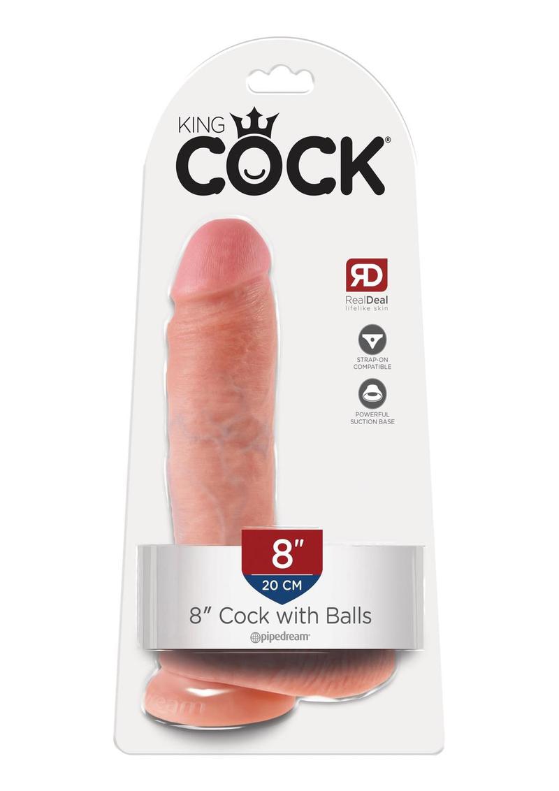 King Cock Realistic Dildo With Balls