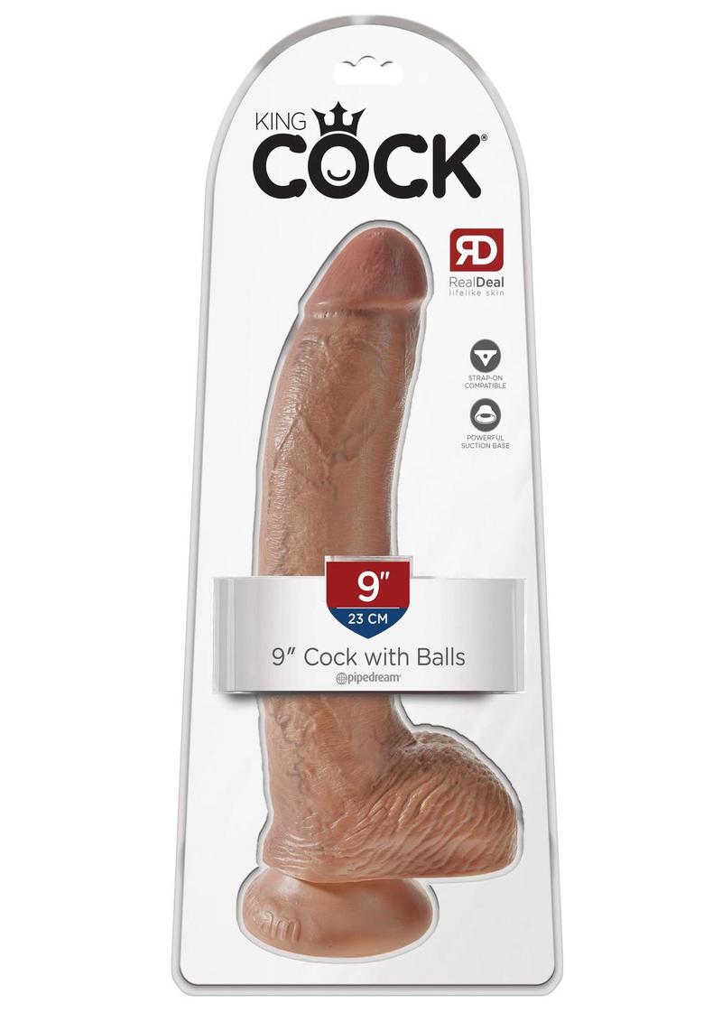 King Cock Realistic Dildo With Balls