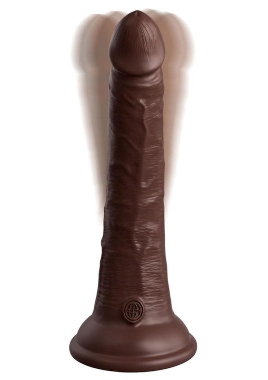 King Cock Elite Dual Density Rechargeable And Vibrating Silicone Dildo