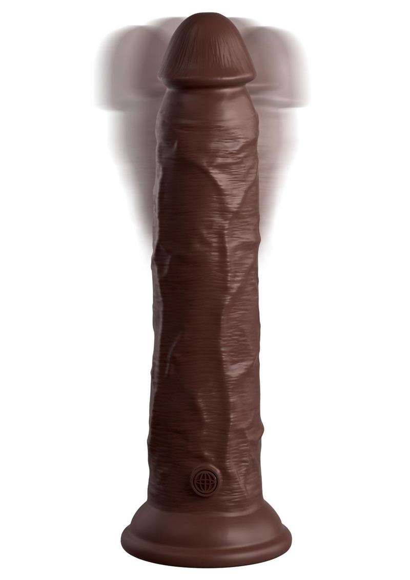 King Cock Elite Dual Density Vibrating Silicone Dildo