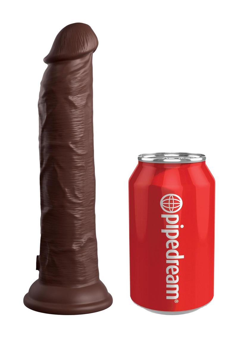 King Cock Elite Dual Density Vibrating Silicone Dildo
