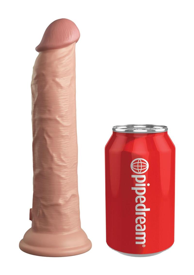 King Cock Elite Dual Density Vibrating Silicone Dildo
