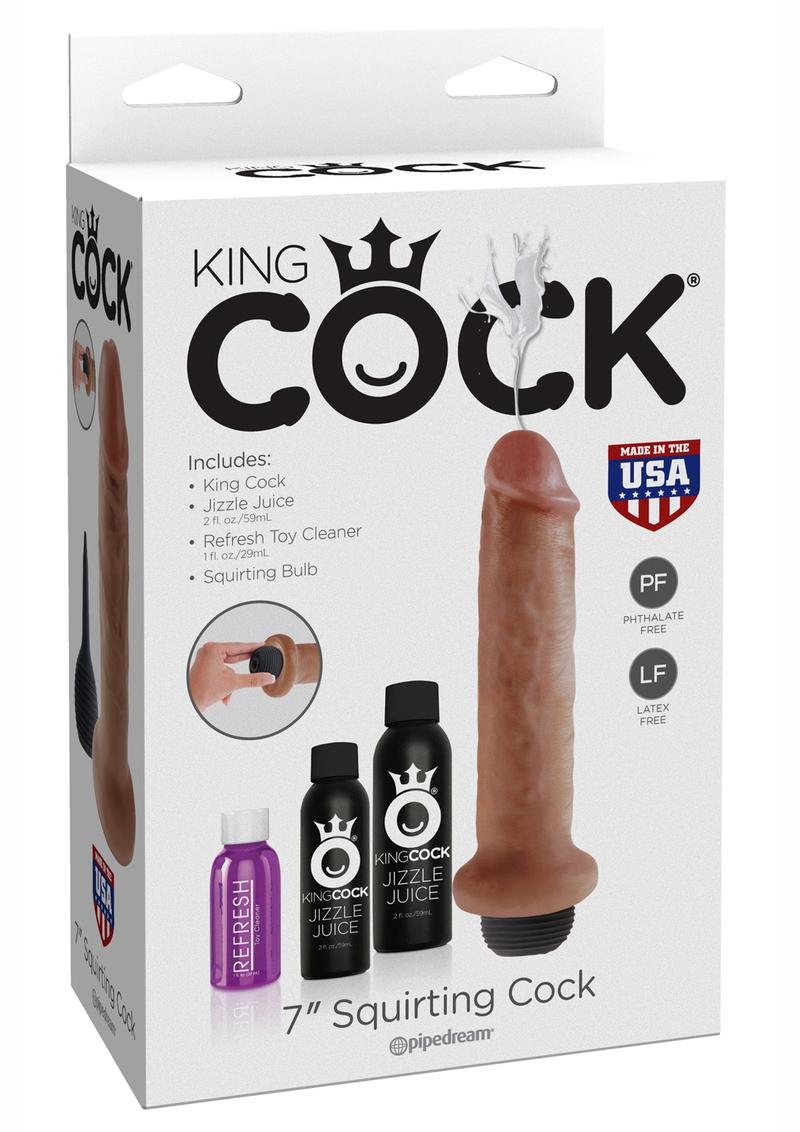 King Cock 7-Inch Squirting Dildo Kit