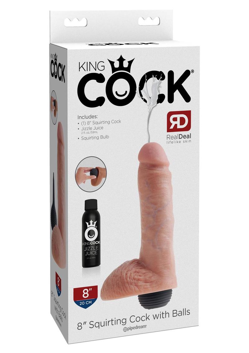 King Cock 8-Inch Squirting Dildo