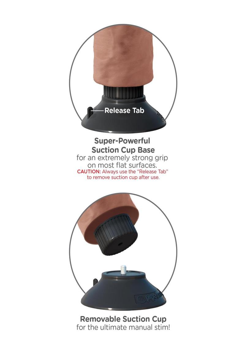 King Cock Vibrating Dildo with Balls And Suction Base