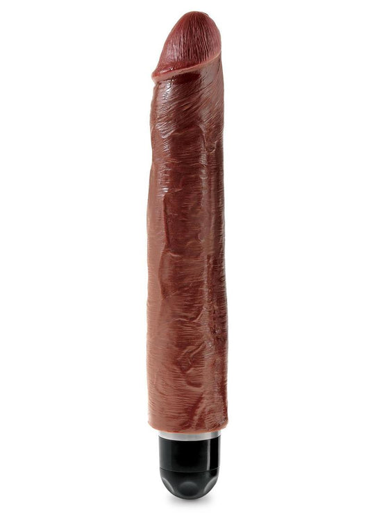 King Cock Vibrating Stiffy Dildo RealDeal Lifelike Skin Waterproof