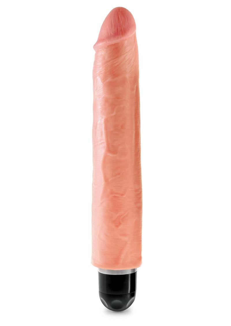 King Cock Vibrating Stiffy Dildo RealDeal Lifelike Skin Waterproof