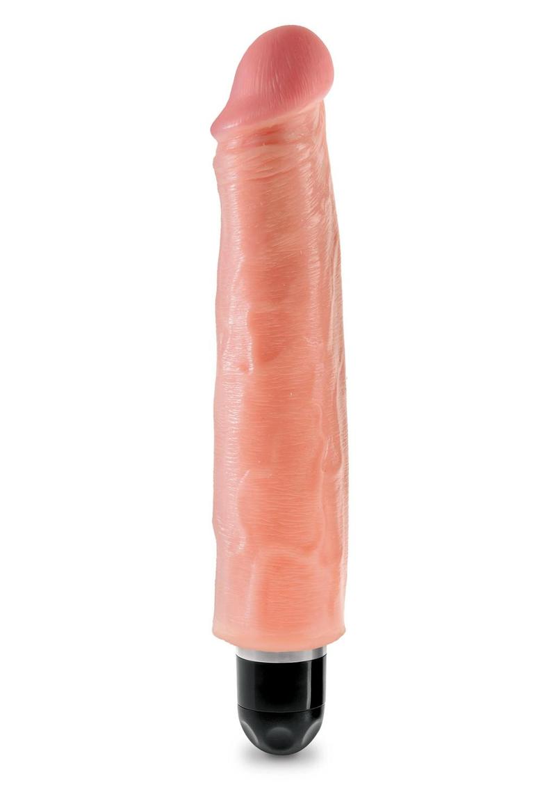 King Cock Vibrating Stiffy Dildo RealDeal Lifelike Skin Waterproof